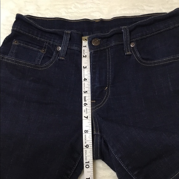 Levi’s Mid rise dark blue shorts size 27 - Picture 7 of 9